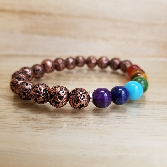 7 Chakra Diffuser Bracelet - Picture 2 of 7